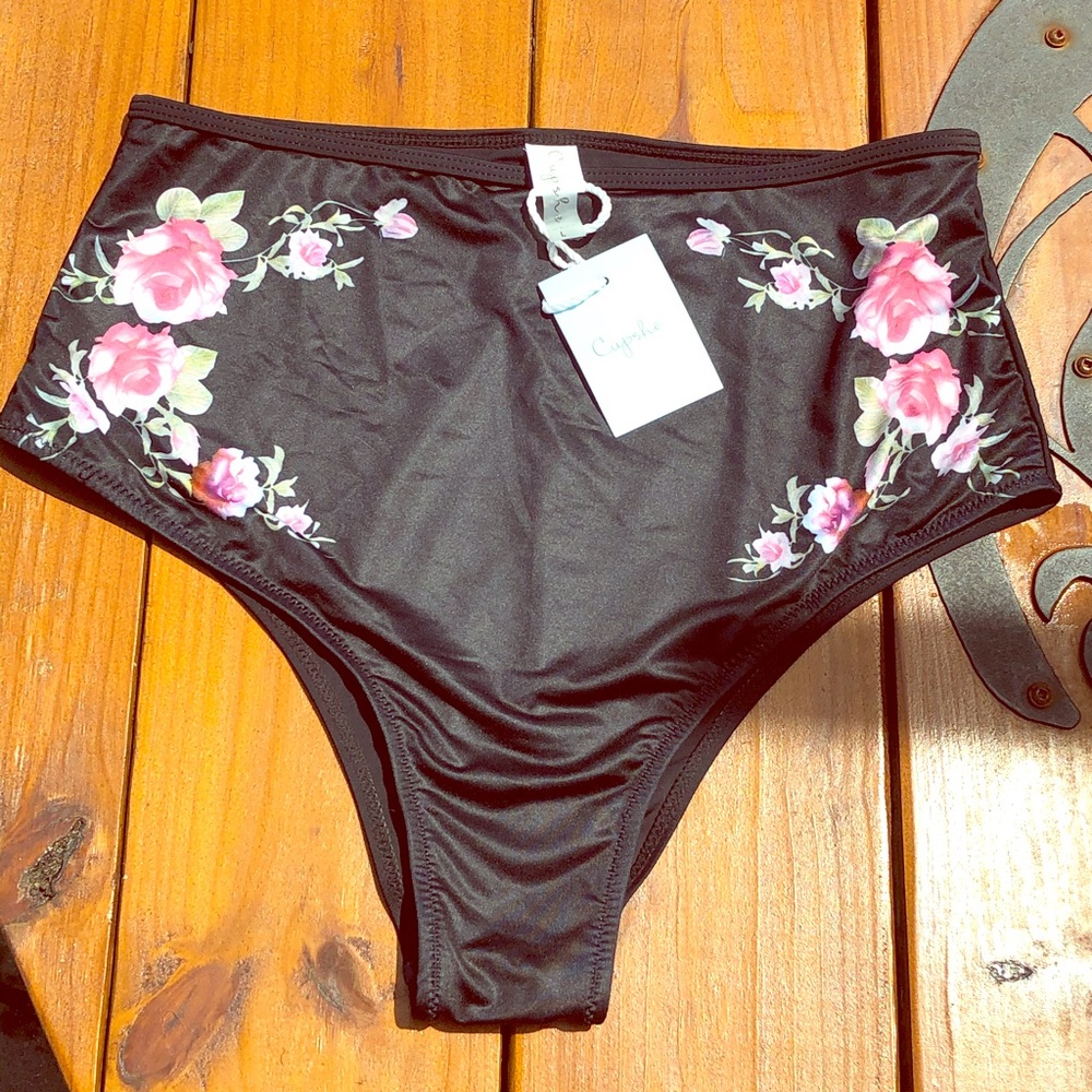 High waisted bikini bottoms